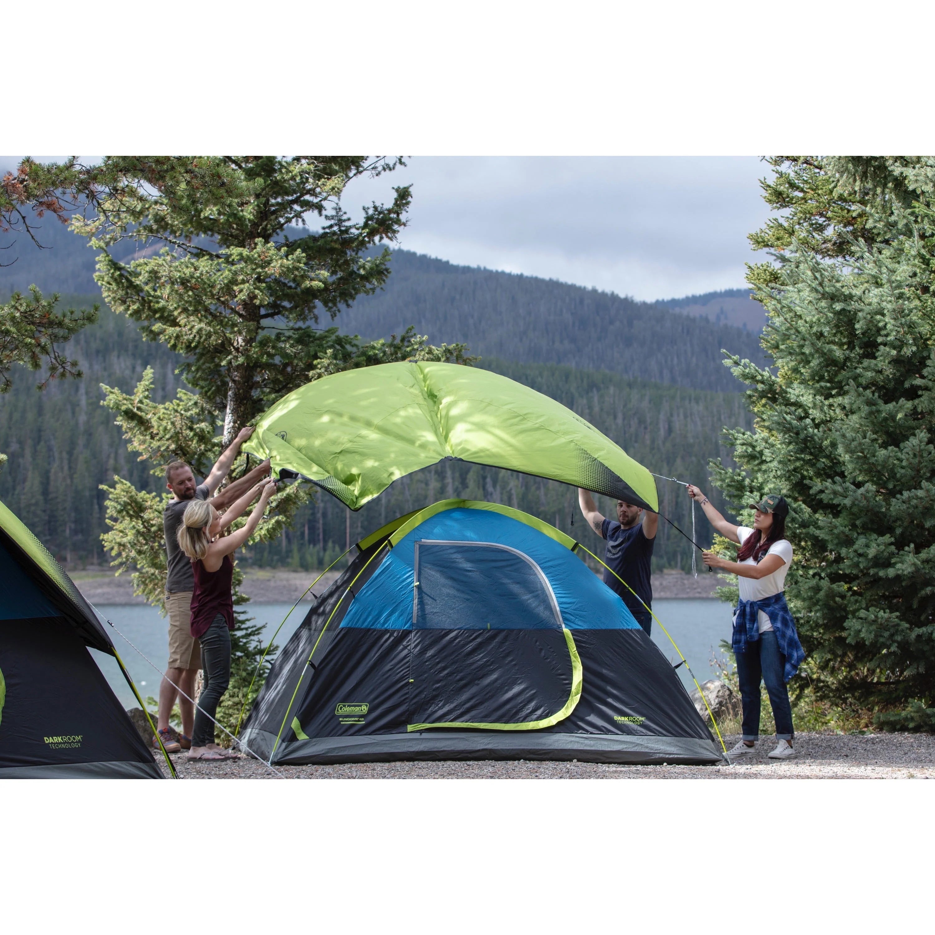 Coleman Sundome Dark Room 6-Person Dome Camping Tent B1157