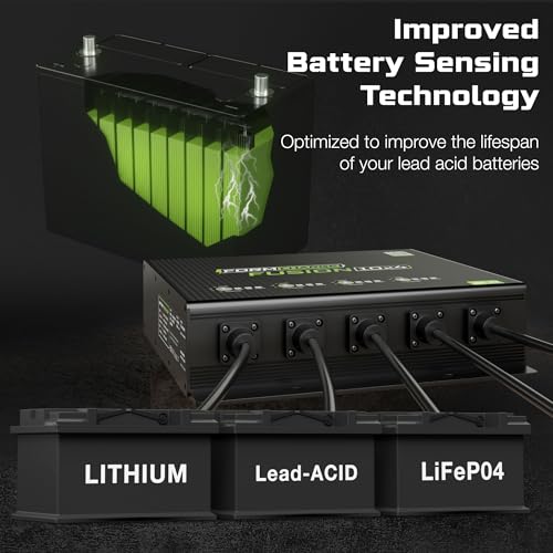 FORM Fusion 10X4 4-Bank Marine Battery Charger 40A 12V Smart Onboard Boat Charger F655