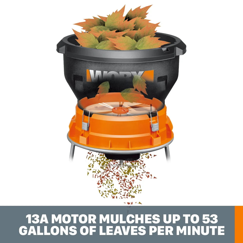 Worx WG430 13 Amp Electric Leaf Mulcher J17206