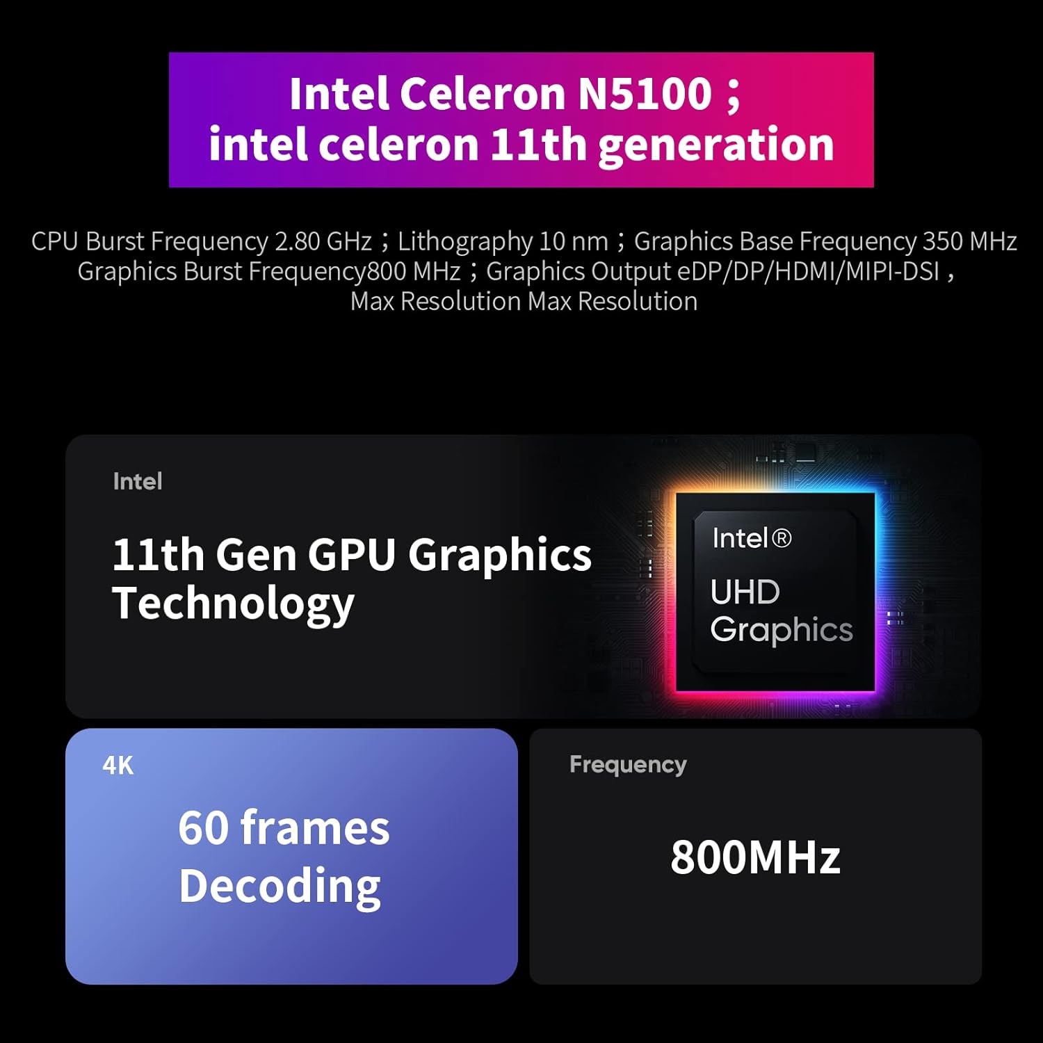 CHUWI Hi10 Go 10.1 inch Windows 11 Tablet, 6GB RAM 128GB ROM Y853