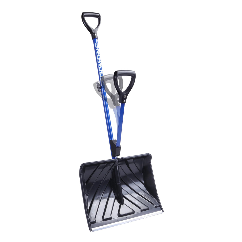 Snow Joe Shovelution Strain-Reducing Snow Shovel, 18-Inch Poly Blade L7115