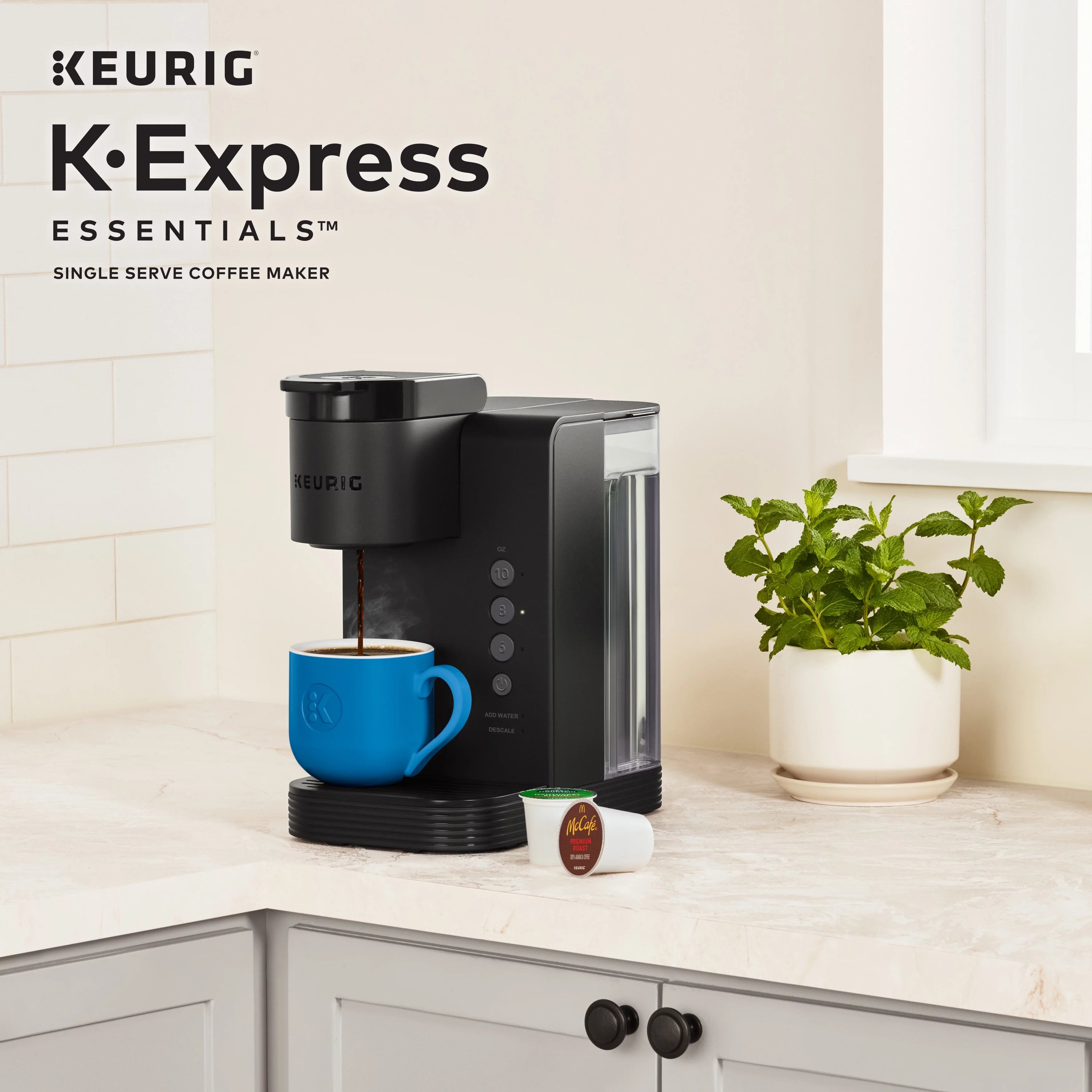 Keurig K-Express Essentials Black Single Serve K-Cup Coffee Maker T91964