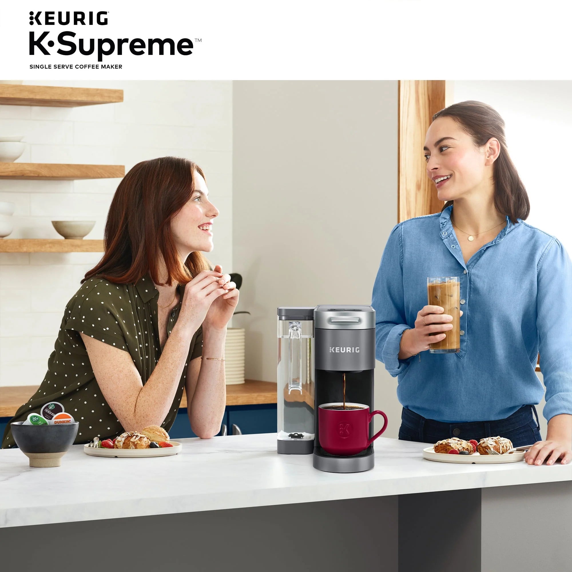 Keurig® K-Supreme Single Serve K-Cup Pod Coffee Maker, Gray N1912