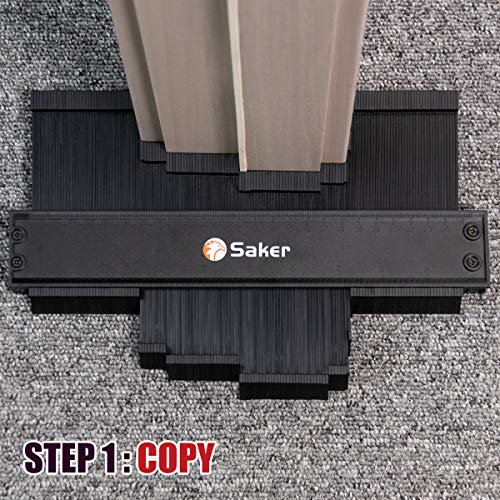 Saker Contour Gauge Duplication 10 Inch + 5 Inch Woodworking Tracing Tool X6555