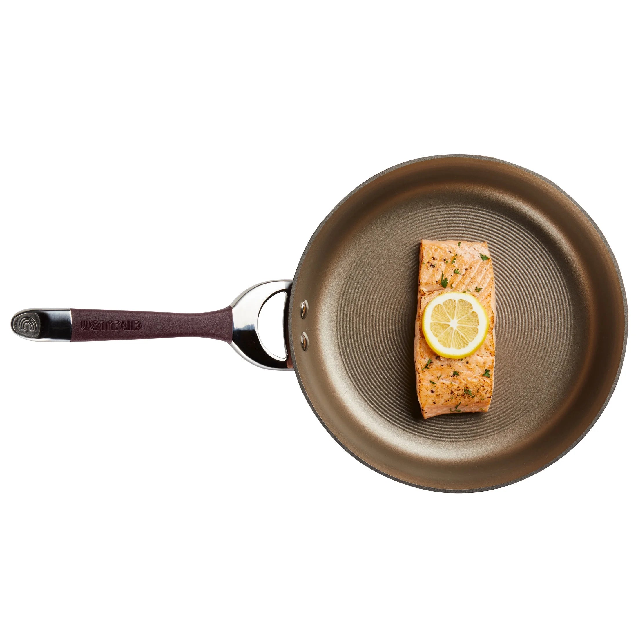 Circulon Symmetry 10" and 12" Hard-Anodized Nonstick Fry Pan Set, Merlot M5479
