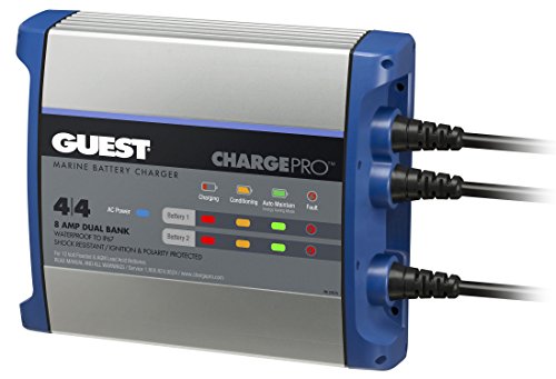Guest 2707A On-Board Battery Charger 8A 12V 2 Bank X18793