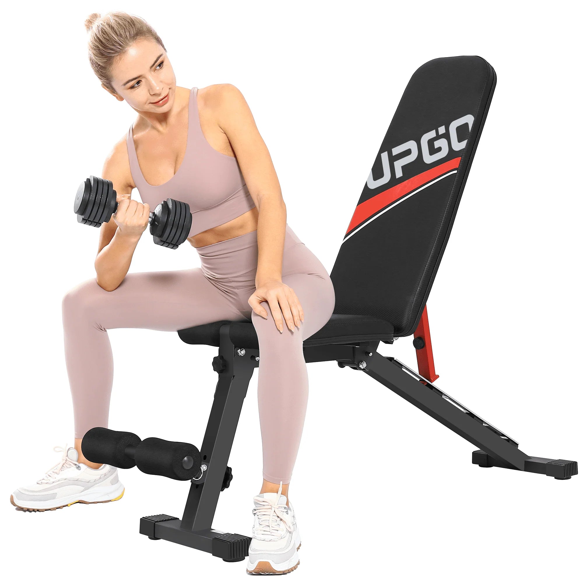UPGO Adjustable Weight Bench 660lbs Foldable Workout Bench for Home E708