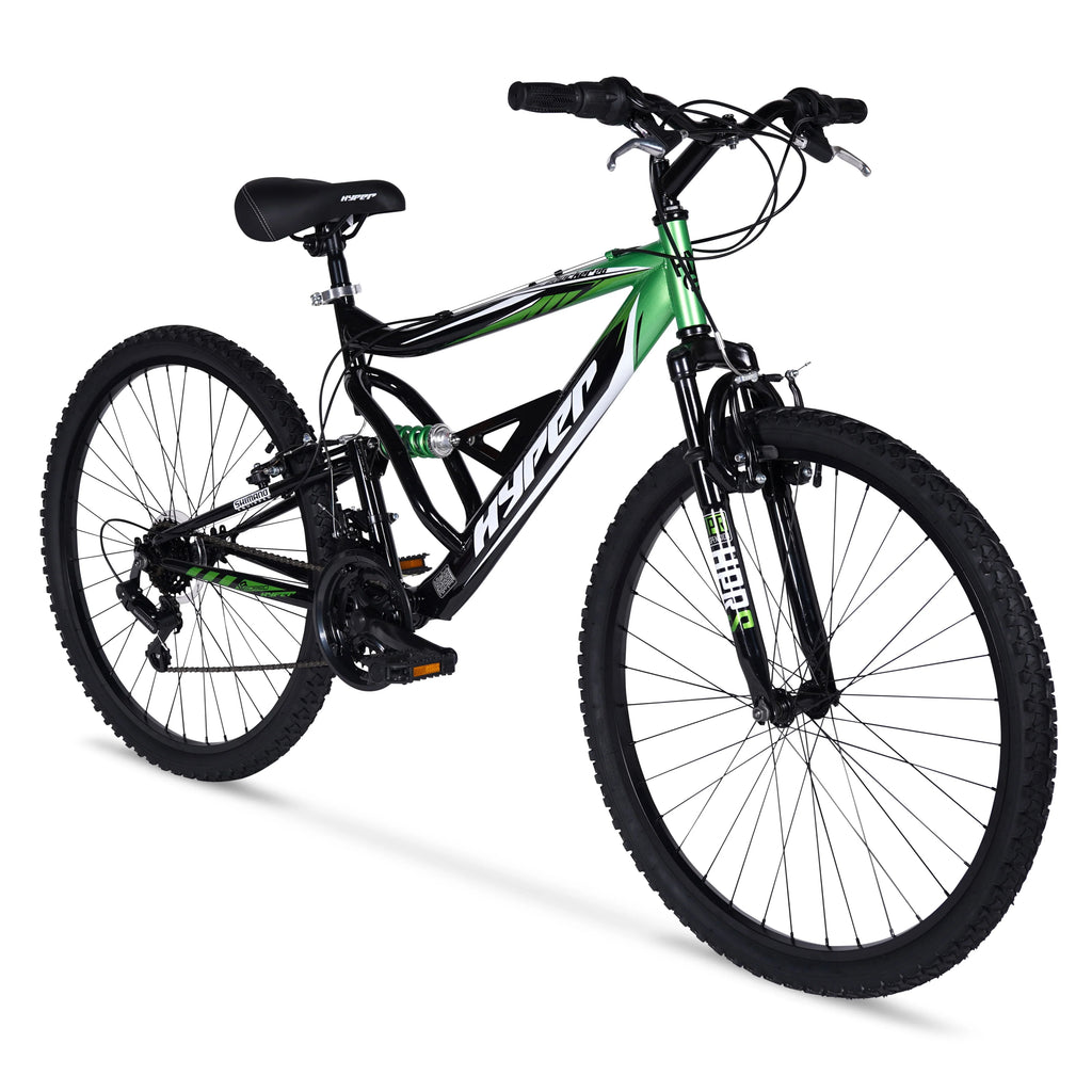 Hyper Bicycles Men's 26 Shocker Mountain Bike, Black/Red A719827