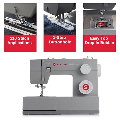 SINGER Heavy Duty 4452 Sewing Machine with Accessory Kit T99020
