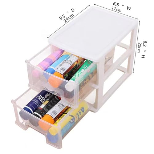 3 Drawer Plastic Storage Organizer for Home Office G4159