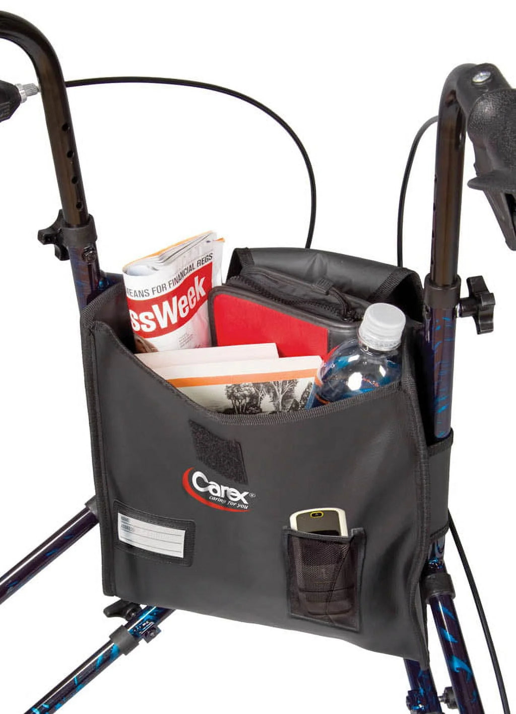 Carex Aluminium 3 Wheel Rollator Walker for Seniors, Height Adjustable Y94999