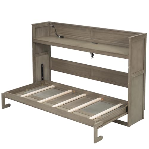 Ball & Cast Queen Murphy Bed Wall Chest with USB and Storage X29201