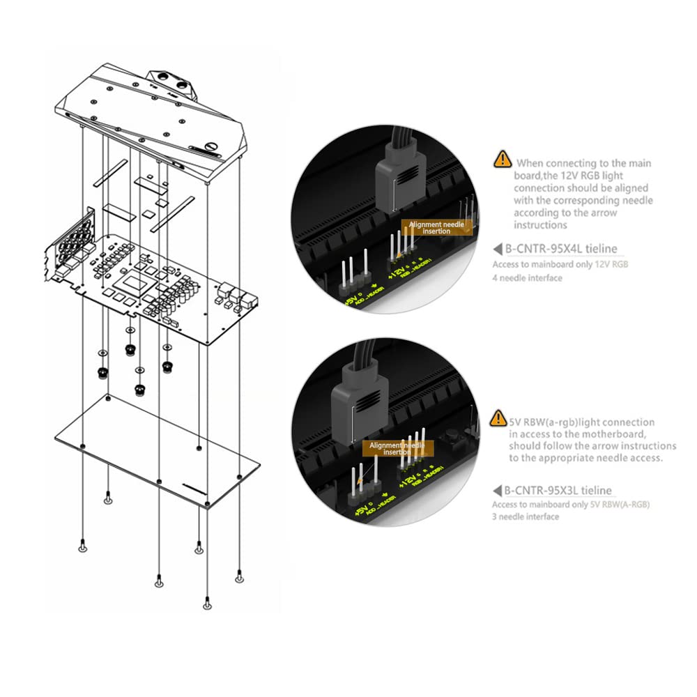 EVGA RTX 3090 3080 FTW3 Ultra GPU Water Cooling Block with RGB LED I80149