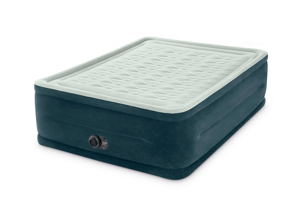 Intex 24 Dream Lux Pillow Top Dura-Beam Airbed Mattress with Internal Pump - Queen
