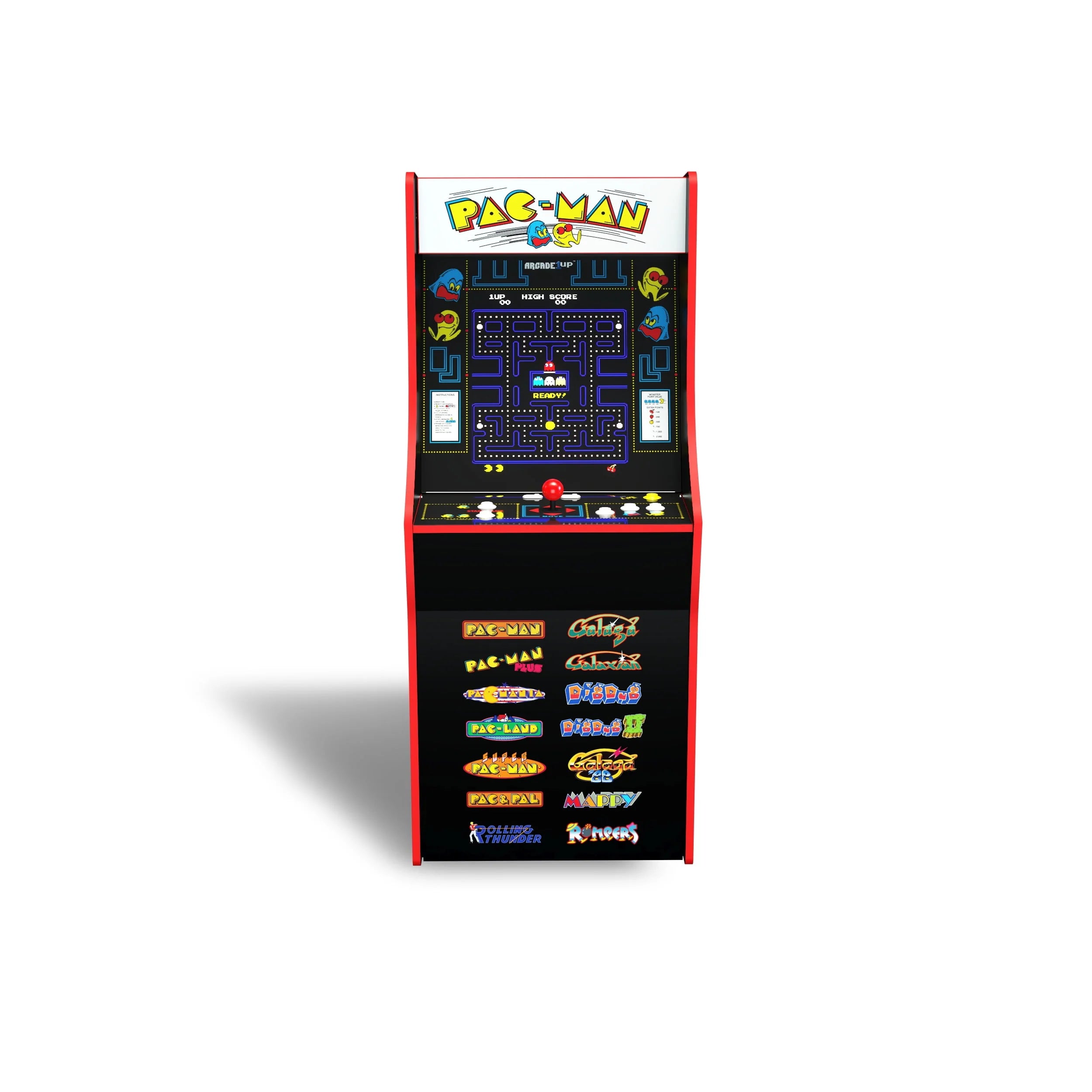 Arcade1Up PAC-MAN Classic Arcade Game, 4ft Stand-Up Cabinet, 17-Inch Screen S833496