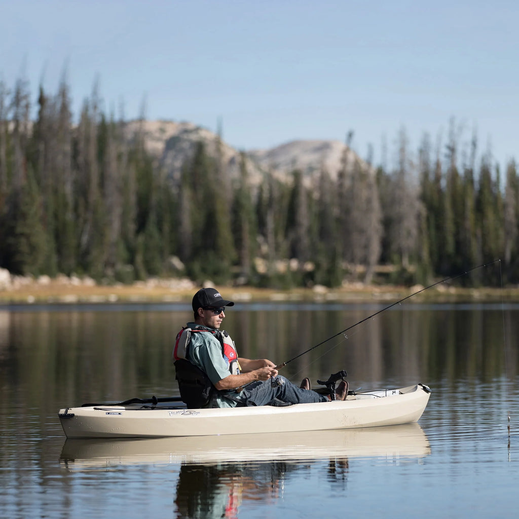 Lifetime Tamarack Angler 10 ft Sit-on-Top Fishing Kayak, Tan Y36375