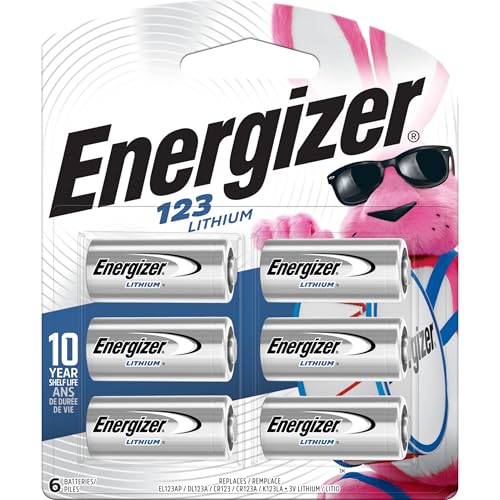 Energizer 123 Lithium Batteries 3V CR123A (12 Count) R7175