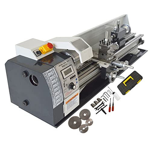 INTBUYING 8"x24" Benchtop Metal Lathe 1100W Brushless Motor Precision Mini Lathe Machine O45773