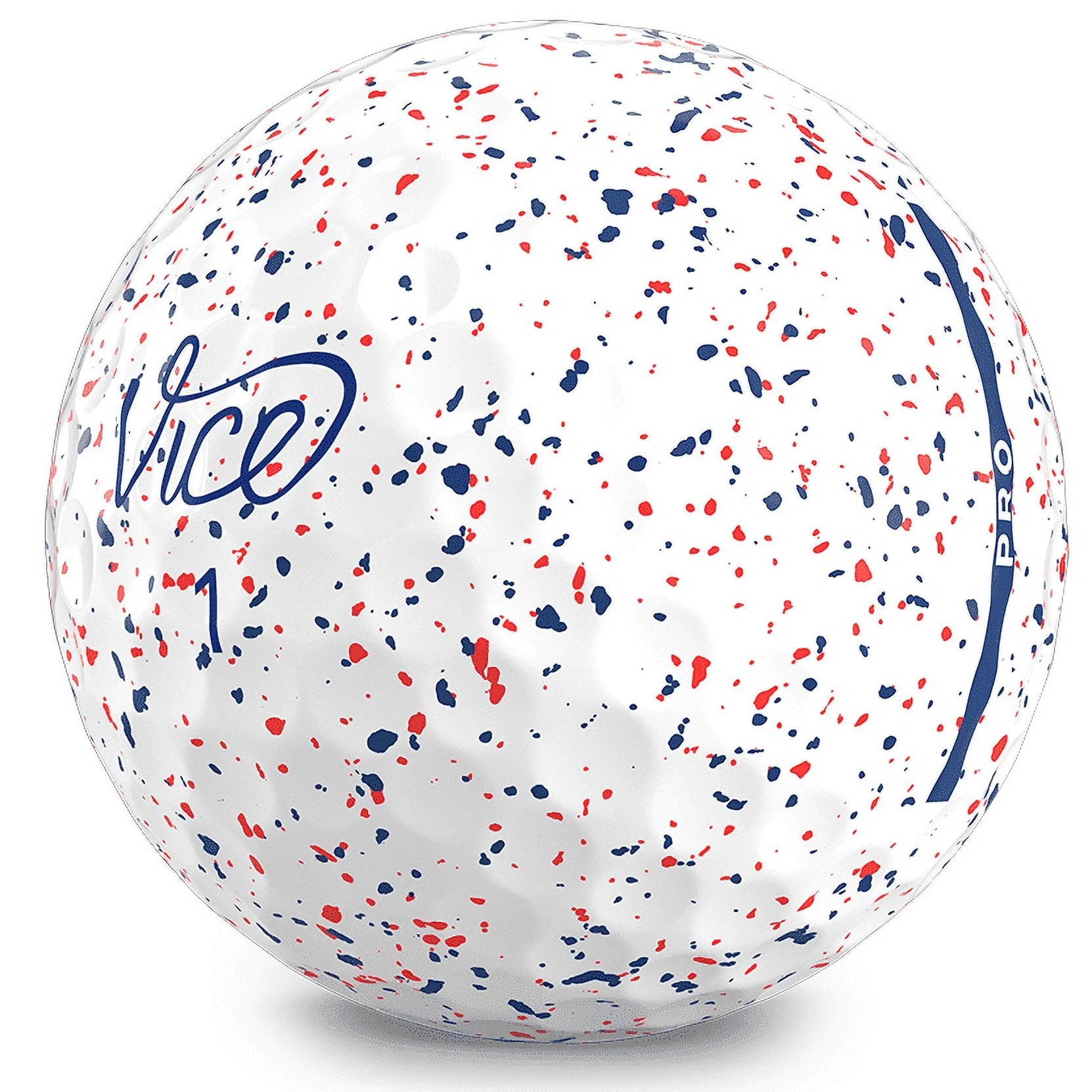 Vice Golf Pro Red & Blue Drip Golf Balls - 1 Dozen T61857