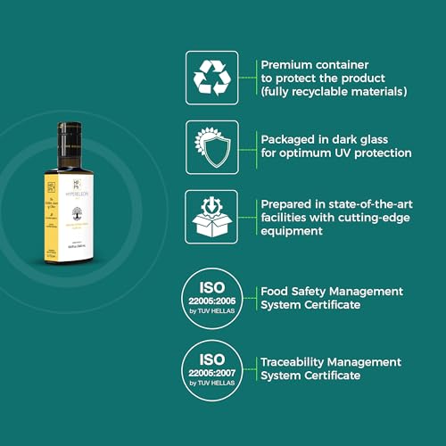 HYPERELEON GOLD Organic Greek Extra Virgin Olive Oil, Unfiltered, 260ml R31352