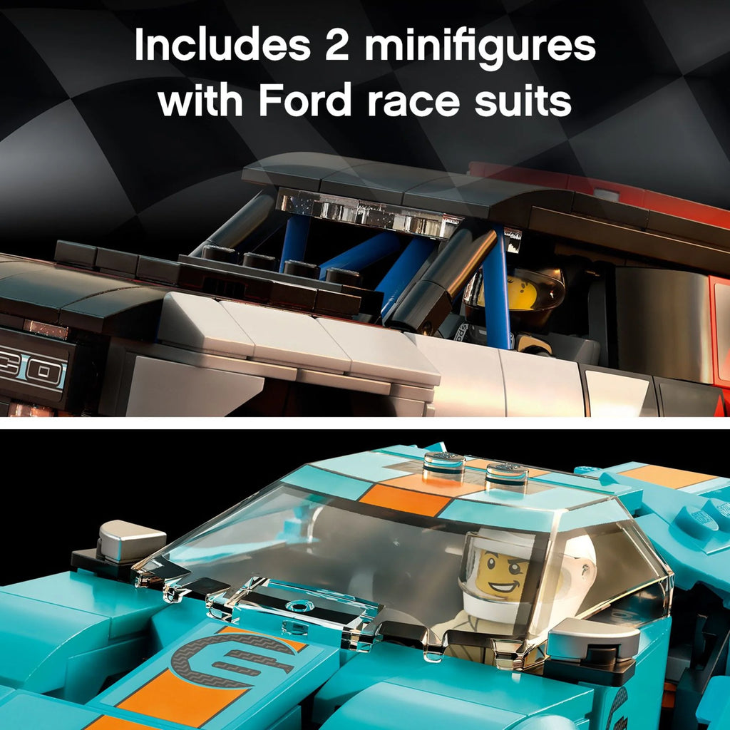 LEGO Speed Champions Ford GT Heritage Edition and Bronco R Building Toy D4332