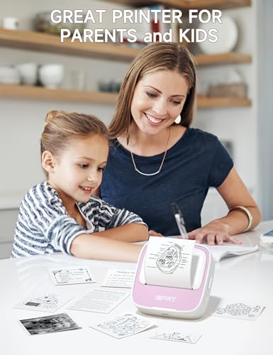 iDPRT Portable Sticker Maker Machine with 1 Roll Sticker Paper, Mini Thermal Printer for Study Notes, DIY, Labels, Grey J29332