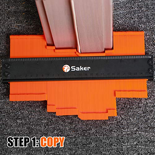 Saker Contour Gauge Duplication 10 Inch + 5 Inch Woodworking Tracing Tool X6555
