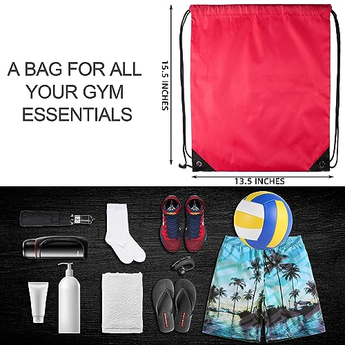 GoodtoU 40 Pack Drawstring Backpacks Waterproof Nylon Cinch Bags for School Gym N792