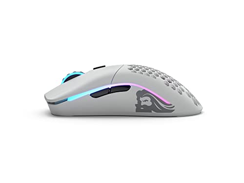 Glorious Gaming Model D 2 Wireless Ergonomic Mouse, 66g, White V612