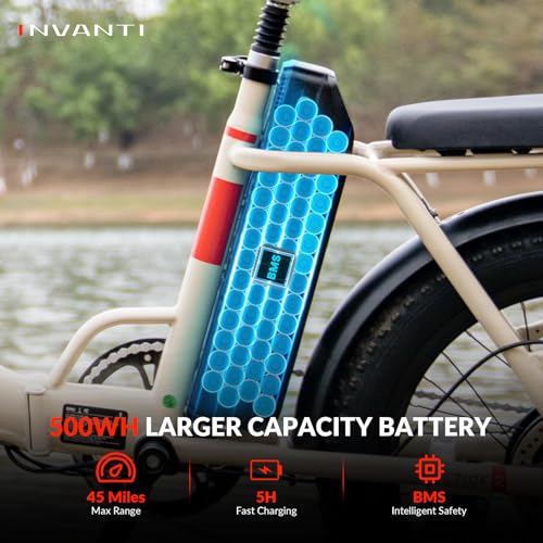 Folding Electric Bike 1000W for Adults, 20" Step-Thru Fat Tire, 7-Speed D6852