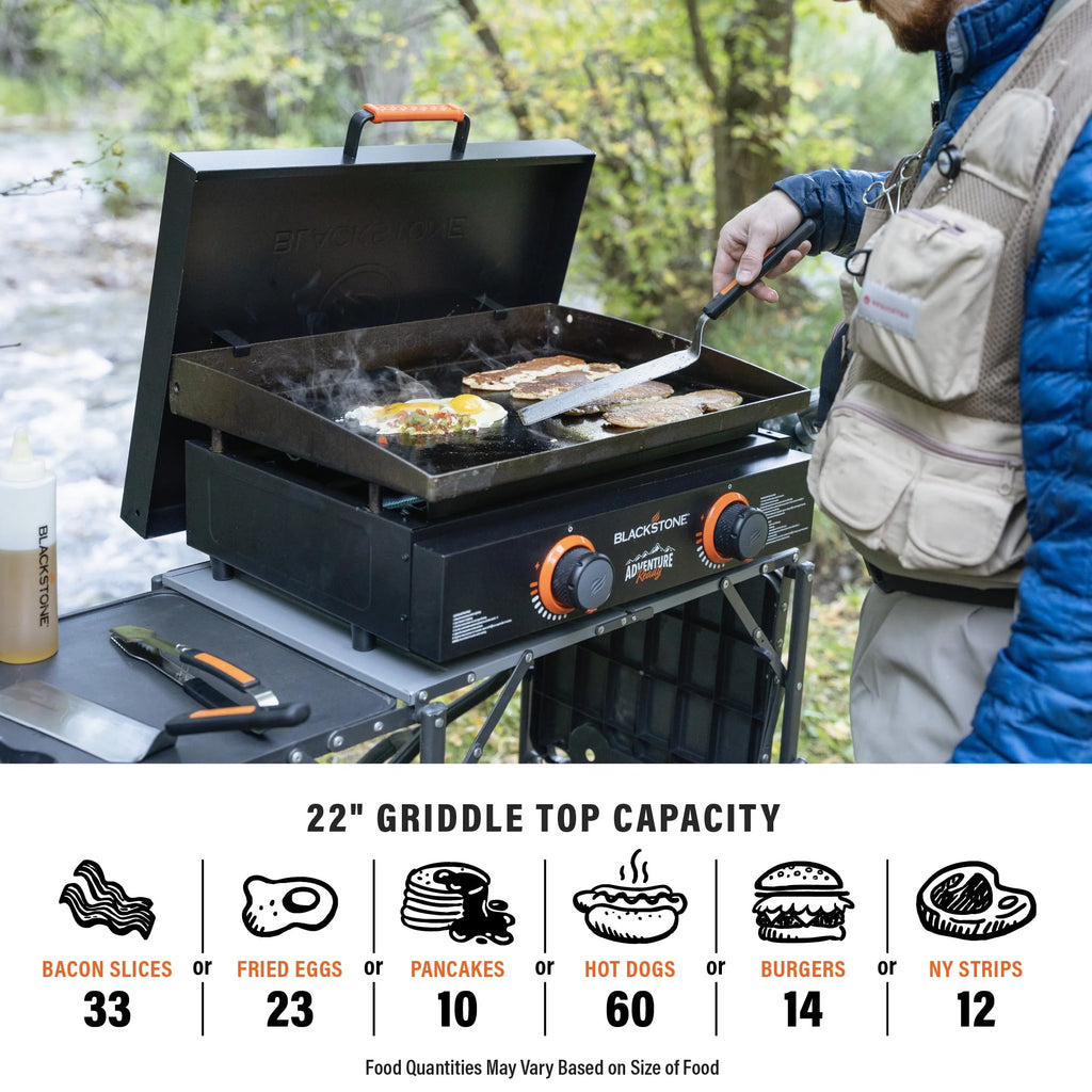 Blackstone Adventure Ready 2-Burner 22 Propane Griddle with Hard Cover U184511