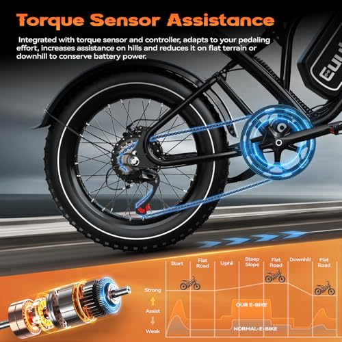 Electric Bike for Adults, 2000W Motor, 48V 25AH Battery, 20" Fat Tires S65549