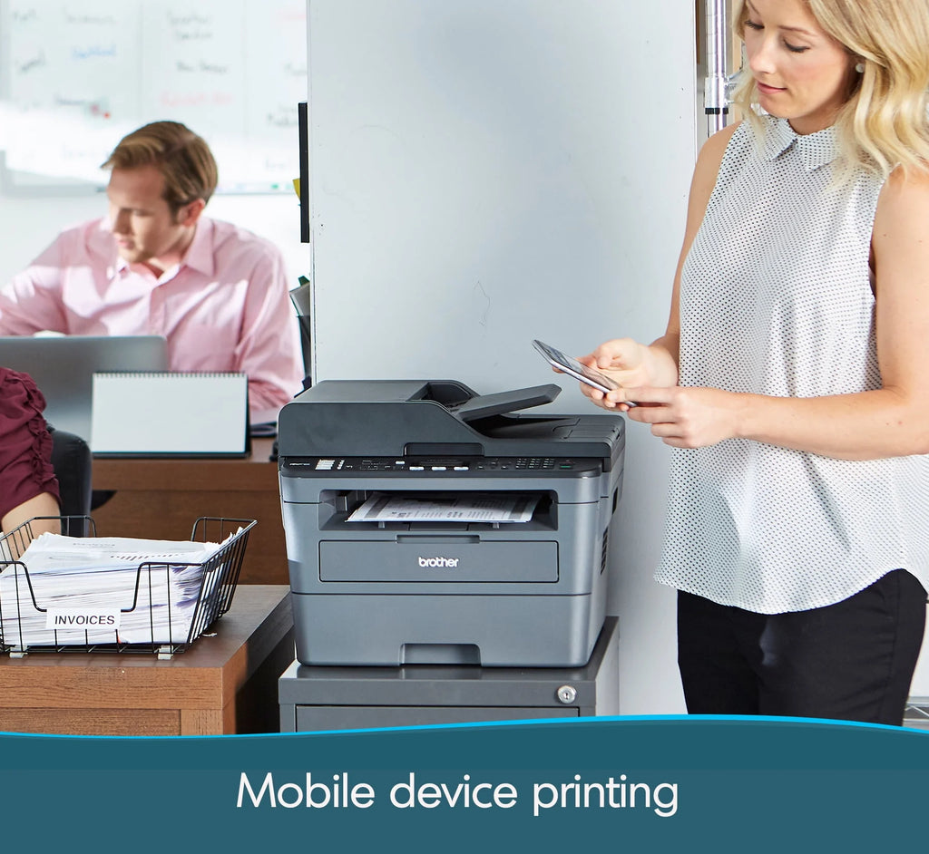 Brother MFC-L2710DW Monochrome Laser All-in-One Printer, Wireless Duplex H19542