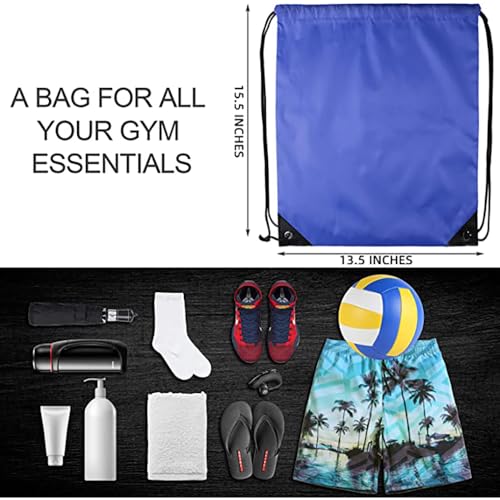 GoodtoU 40 Pack Drawstring Backpacks Waterproof Nylon Cinch Bags for School Gym N792