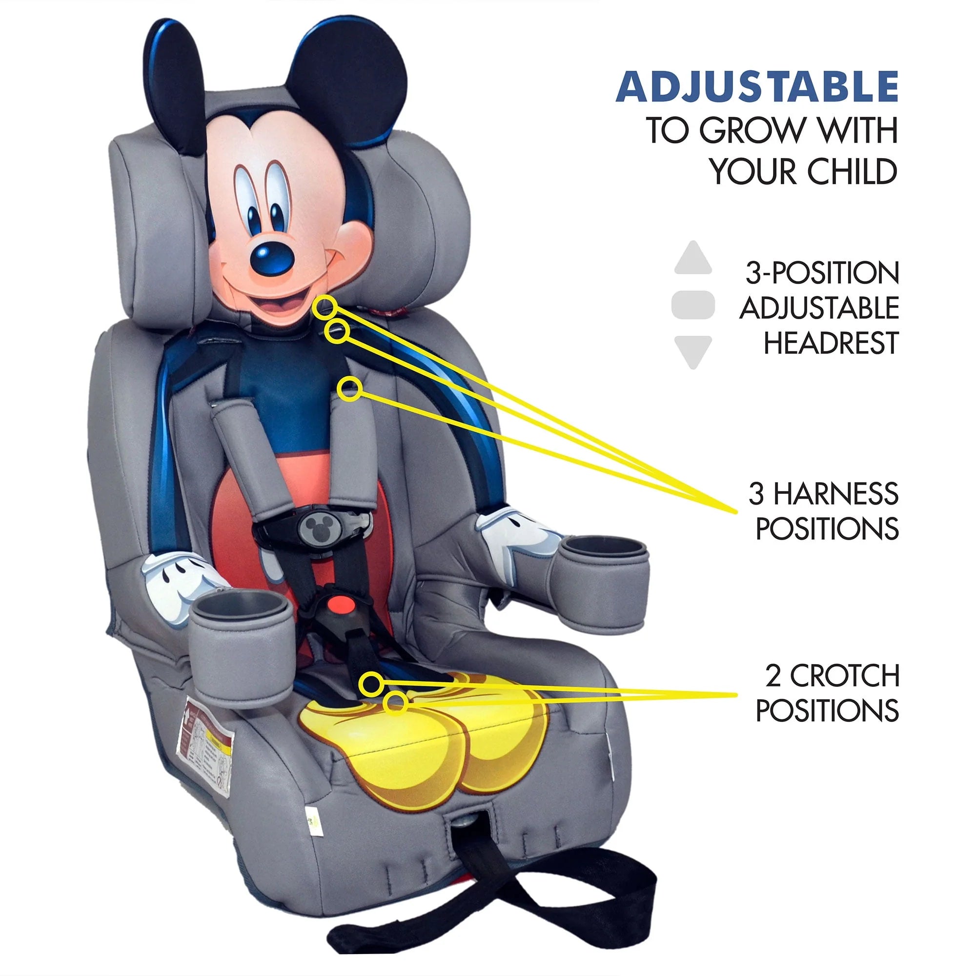 KidsEmbrace Combination Harness Booster Car Seat, Marvel Avengers Captain America Q1832