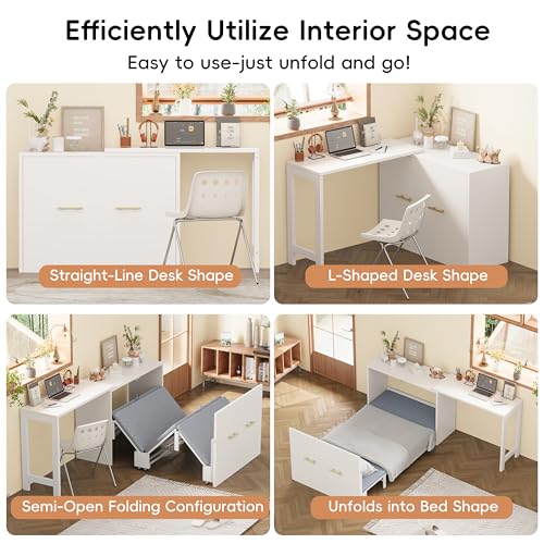 Ball & Cast Queen Murphy Bed Wall Chest with USB and Storage X29201