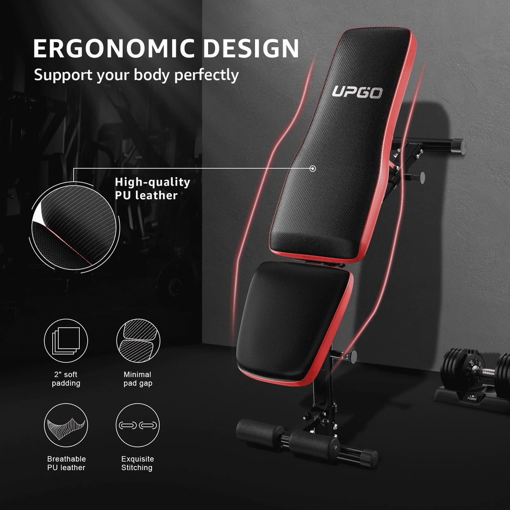 UPGO Adjustable Weight Bench 660lbs Foldable Workout Bench for Home E708