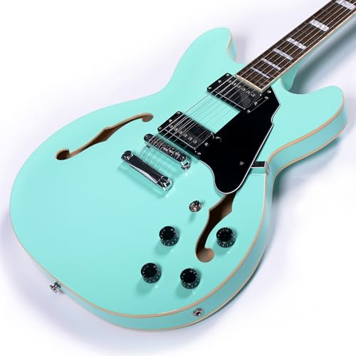 Redid Semi-Hollow Body Electric Guitar RD-100 with F-Hole, Maple Neck, Humbucker Pickups G2932