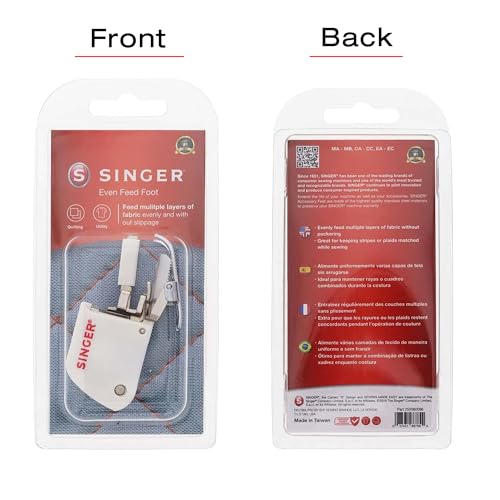 SINGER Even Feed Walking Presser Foot for Quilting & Sewing Machines H168