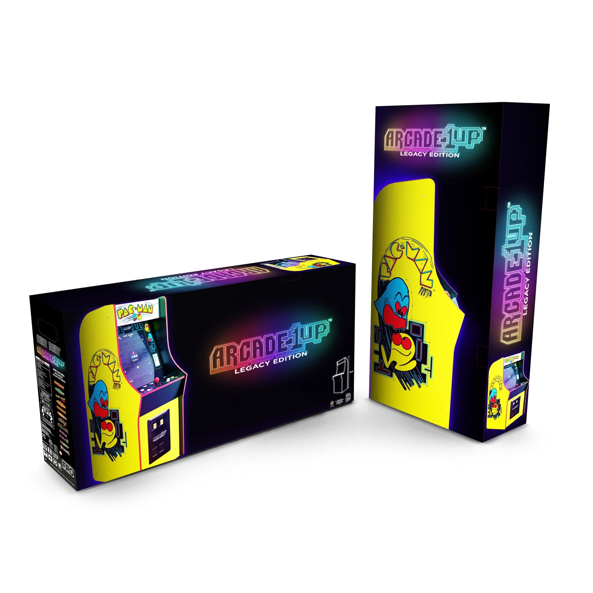 Arcade1Up PAC-MAN Classic Arcade Game, 4ft Stand-Up Cabinet, 17-Inch Screen S833496
