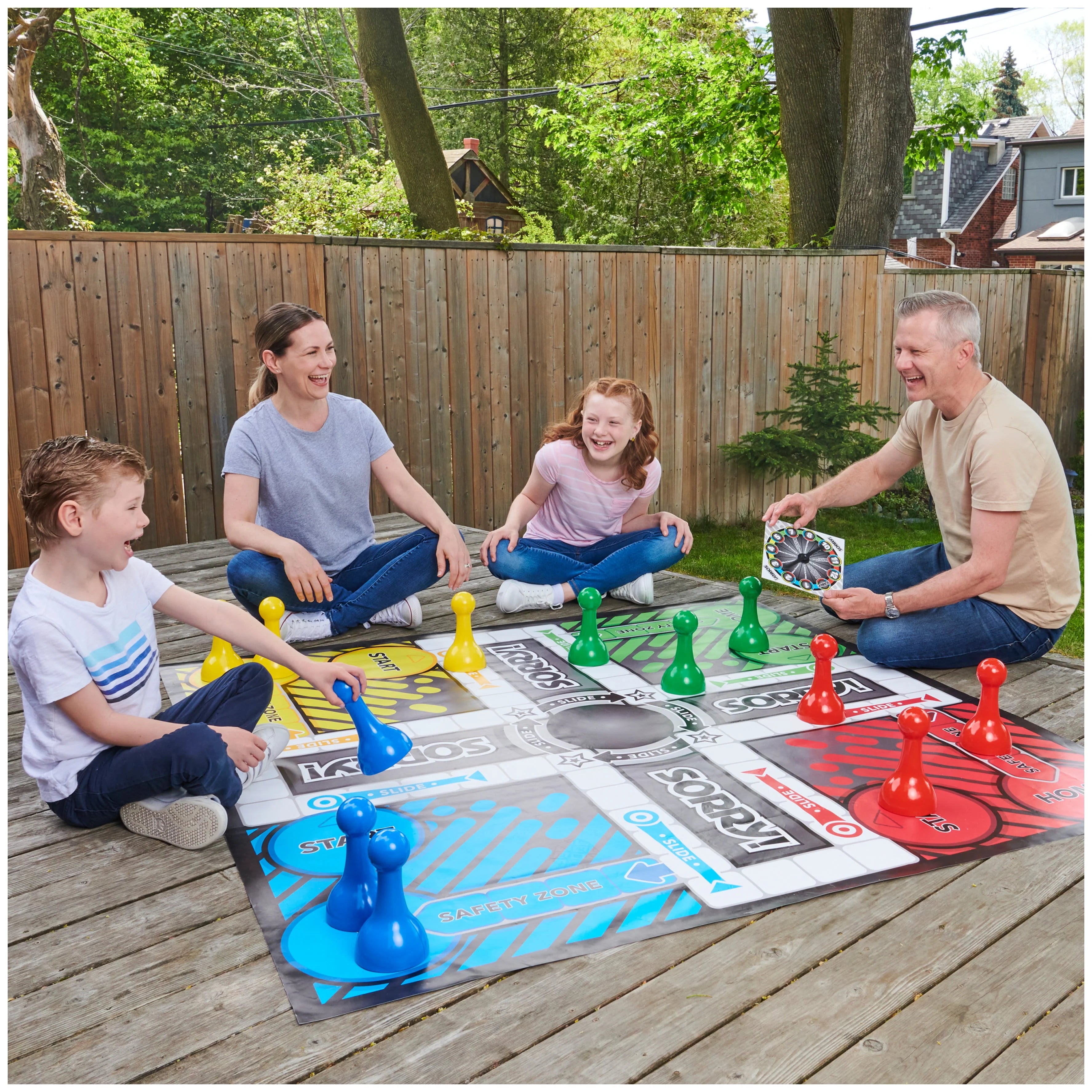 Sorry Board Game Giant Edition, Family Indoor Outdoor, Kids 6+ L239