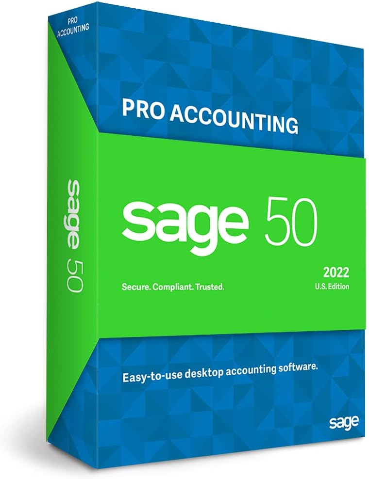 Sage 50 Pro Accounting 2022 U.S. Personal Accounting Software PC Download U565491
