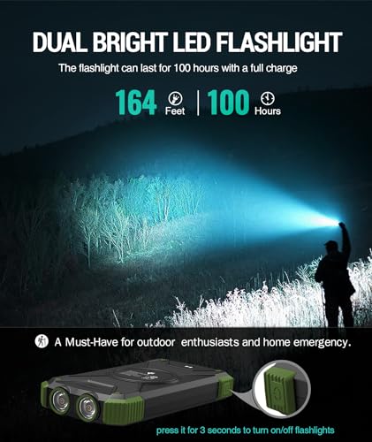 BLAVOR Solar Charger Power Bank 10,000mAh, Wireless, 20W USB-C S38060