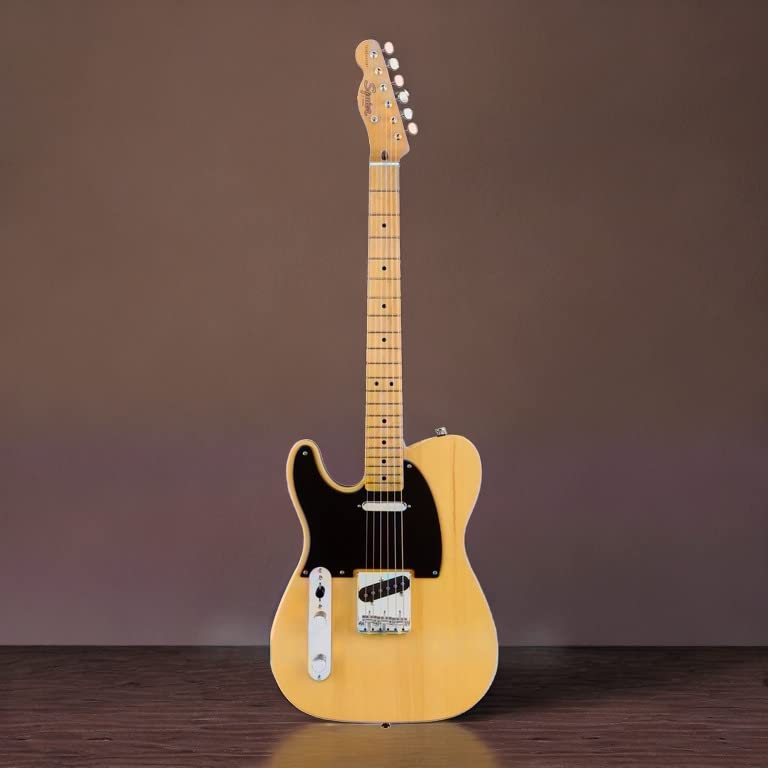 Squier Classic Vibe 70s Thinline Telecaster Electric Guitar Natural Maple Fingerboard W3907