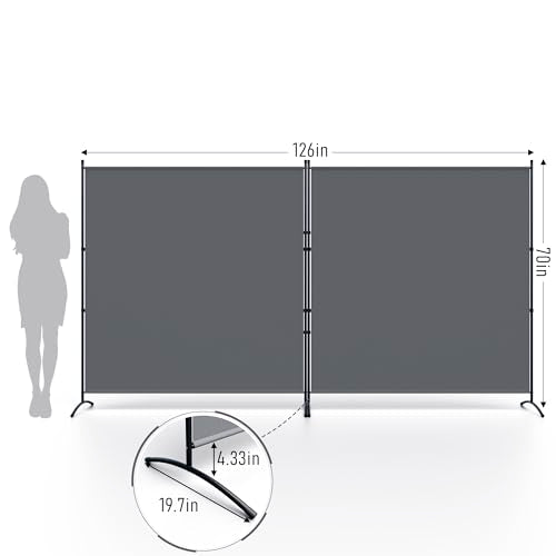 Room Divider Folding Privacy Screens, 3 Panel Portable Partition Q514484
