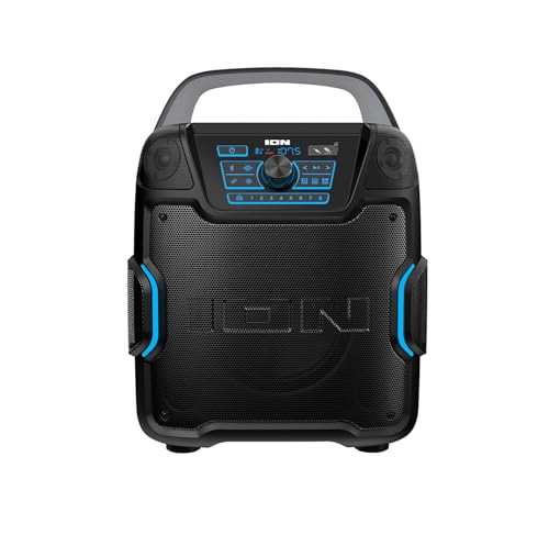 ION Block Rocker Portable Bluetooth Party Speaker with Karaoke Microphone T461114