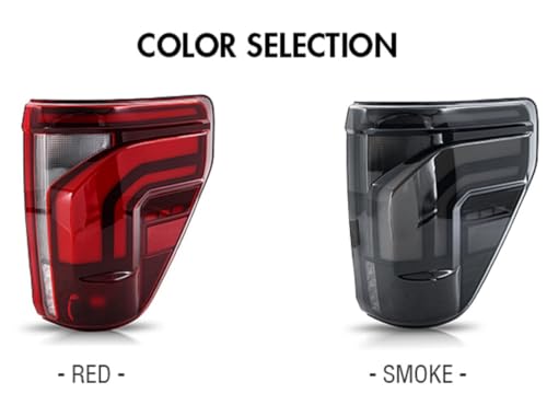 Ford F150 2021-2025 LED Tail Lights with Sequential Turn Signal (Smoke) F9923