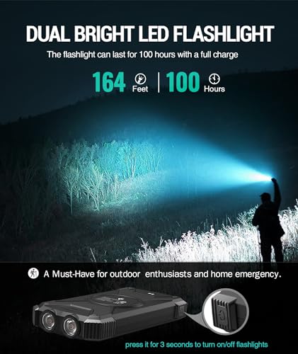 BLAVOR Solar Charger Power Bank 10,000mAh, Wireless, 20W USB-C S38060