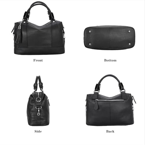 HESHE Women's Genuine Leather Crossbody Handbag F1819