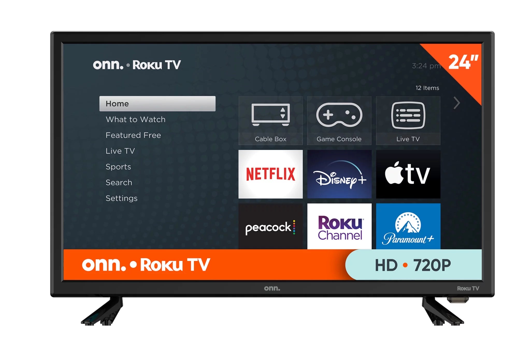 onn. 24�� Class HD (720P) LED Roku Smart Television (100012590)